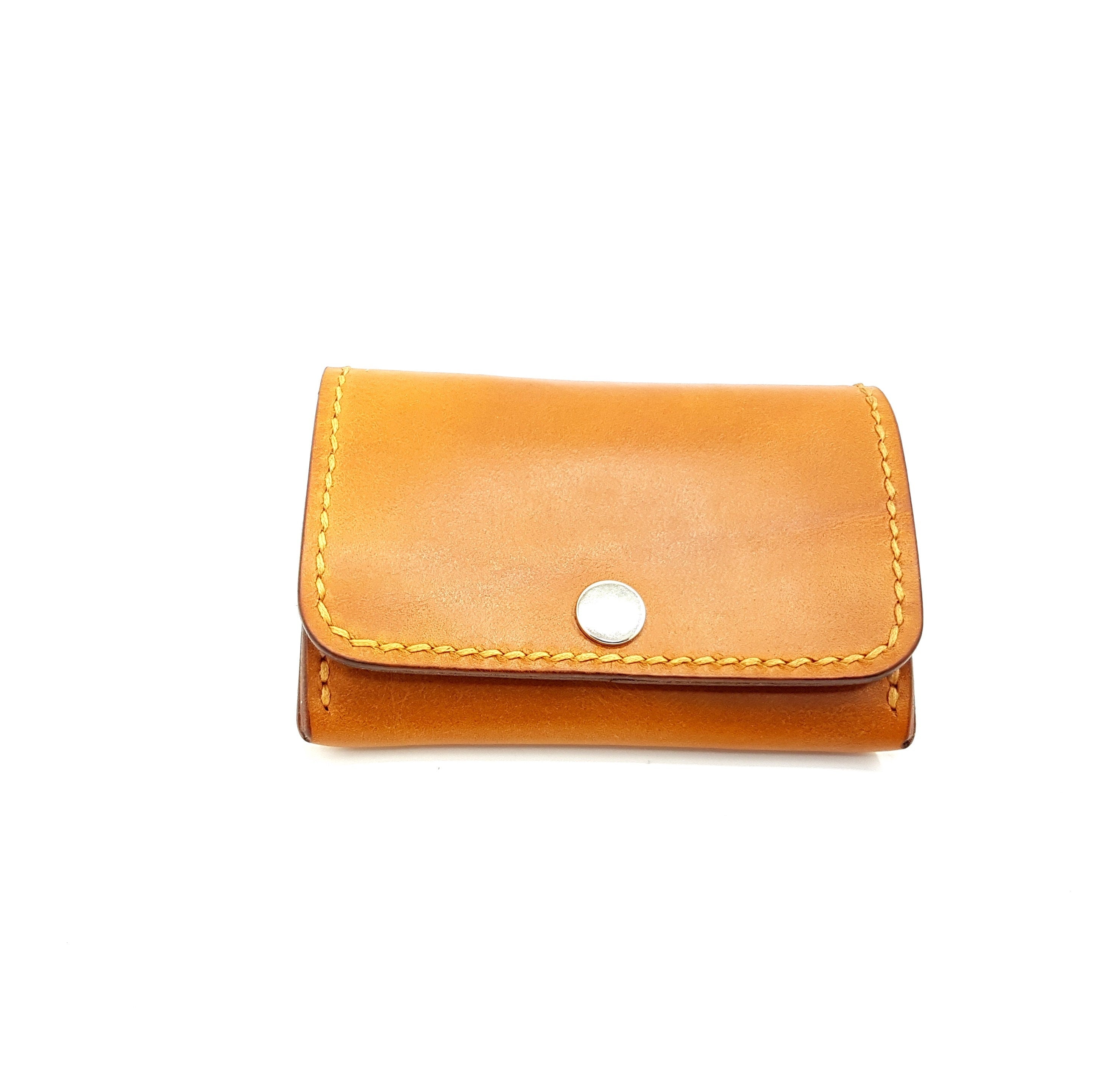 Leather Pouch Wallet, Leather Coin Purse, Unisex Coin Pouch, Leather Coin Purse Wallet With Card Holder, Coin and Card Wallet Case