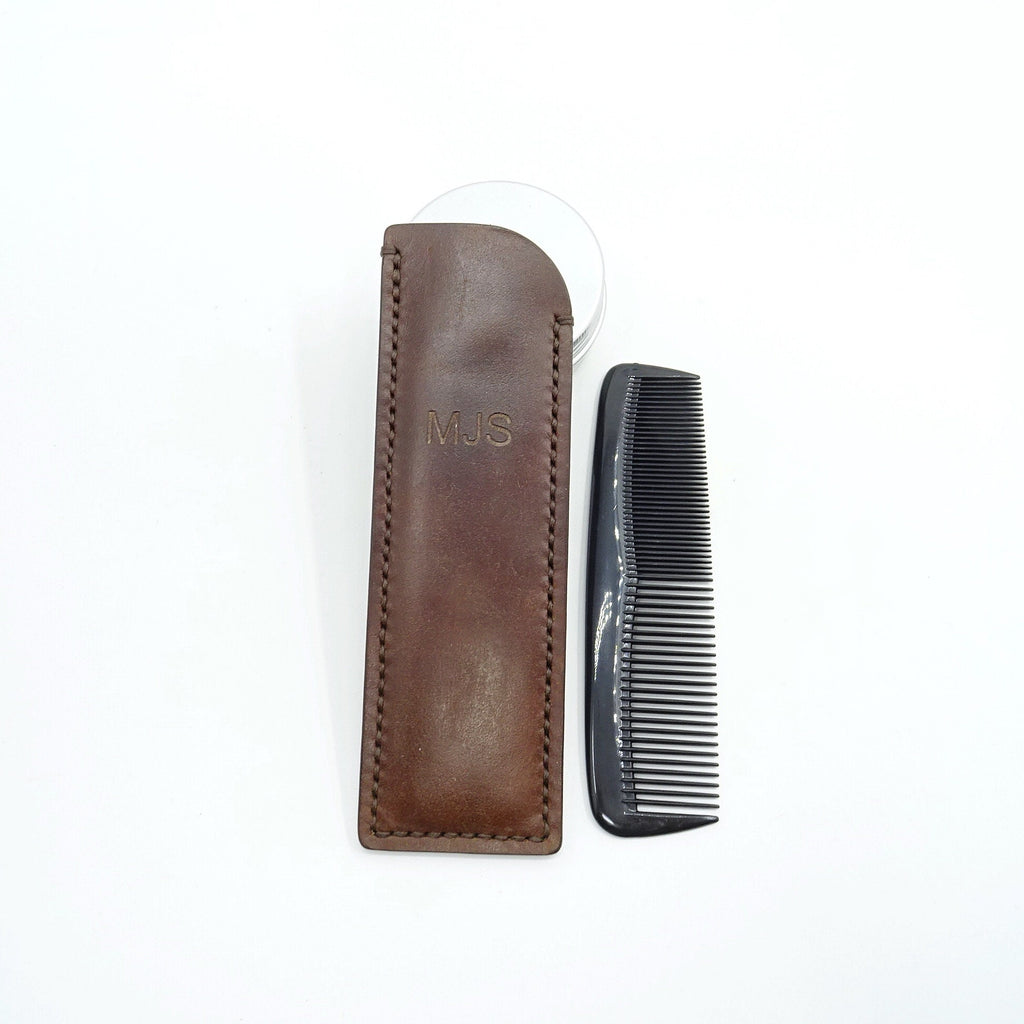 Handmade Leather Comb Sheath: Men's Beard & Hair Care