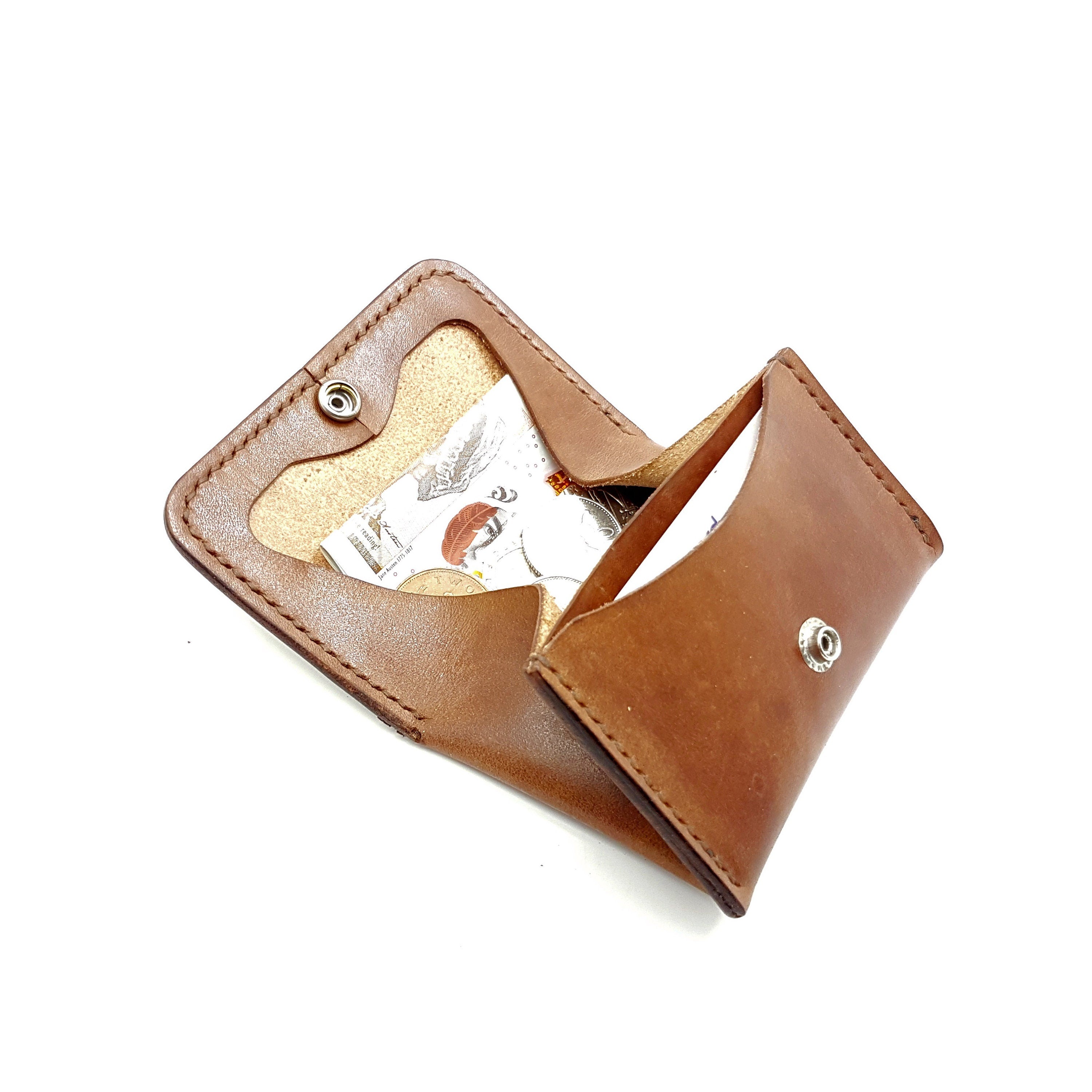 Leather Pouch Wallet, Leather Coin Purse, Unisex Coin Pouch, Leather Coin Purse Wallet With Card Holder, Coin and Card Wallet Case