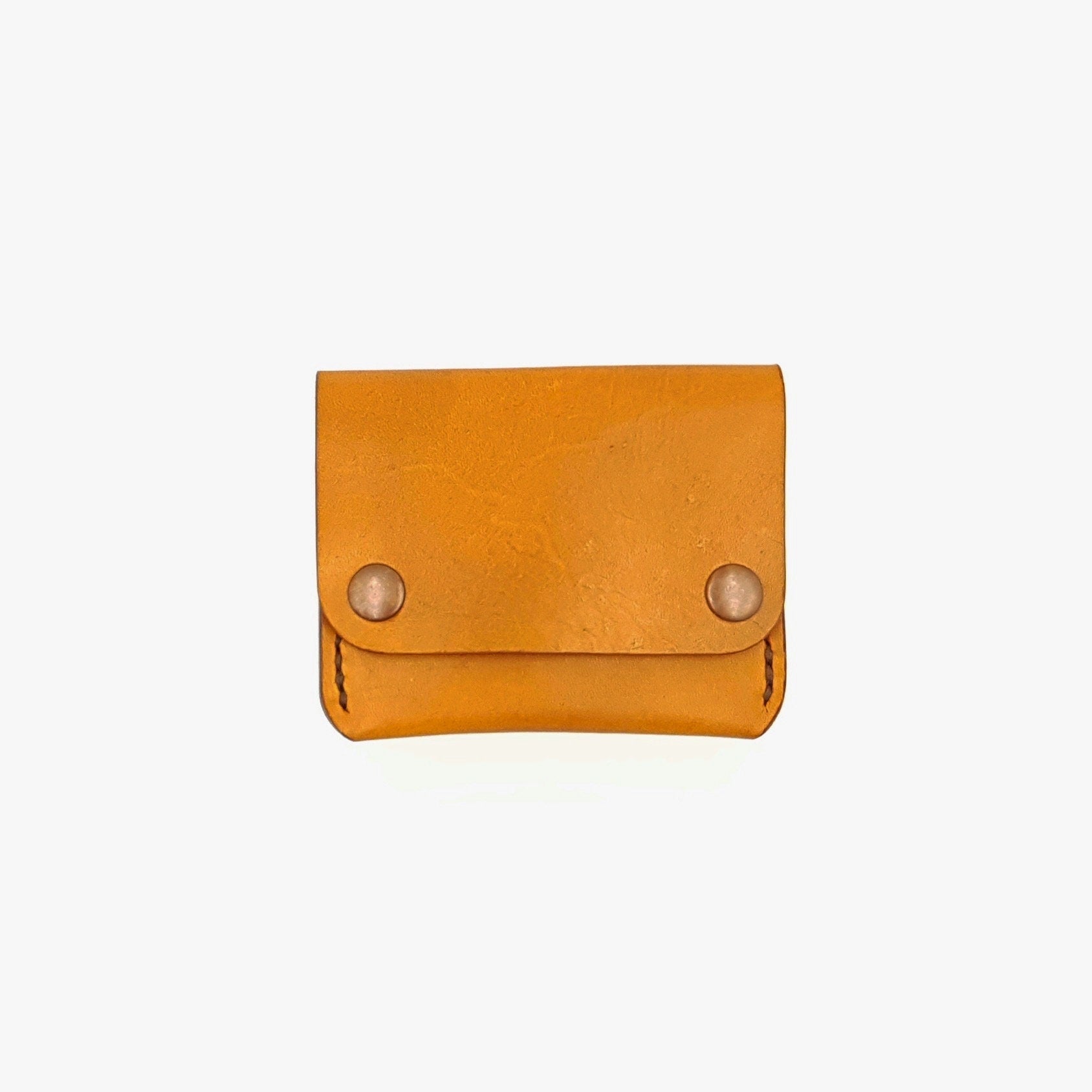 Personalised Leather Cash & Card Wallet, Secure Leather Card Case, Minimalist Leather Card Holder, Snap Button Fold Over Closure Card Wallet