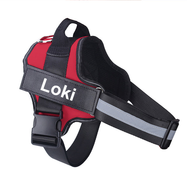 Personalised No-Pull Dog Harness with Reflective Strip