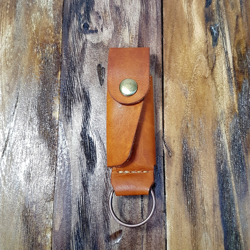 Leather Lighter Case Keyring, Made to Fit BIC, CLIPPER, Handmade Lighter Pouch, Personalised Lighter Sleeve, Button Closure,