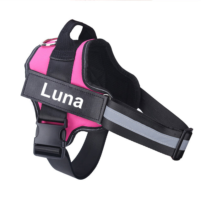Personalised No-Pull Dog Harness with Reflective Strip