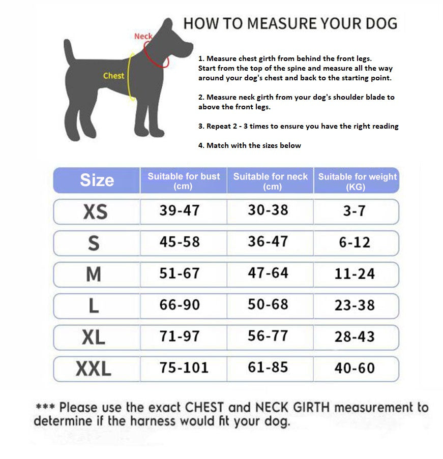 Personalised No-Pull Dog Harness with Reflective Strip