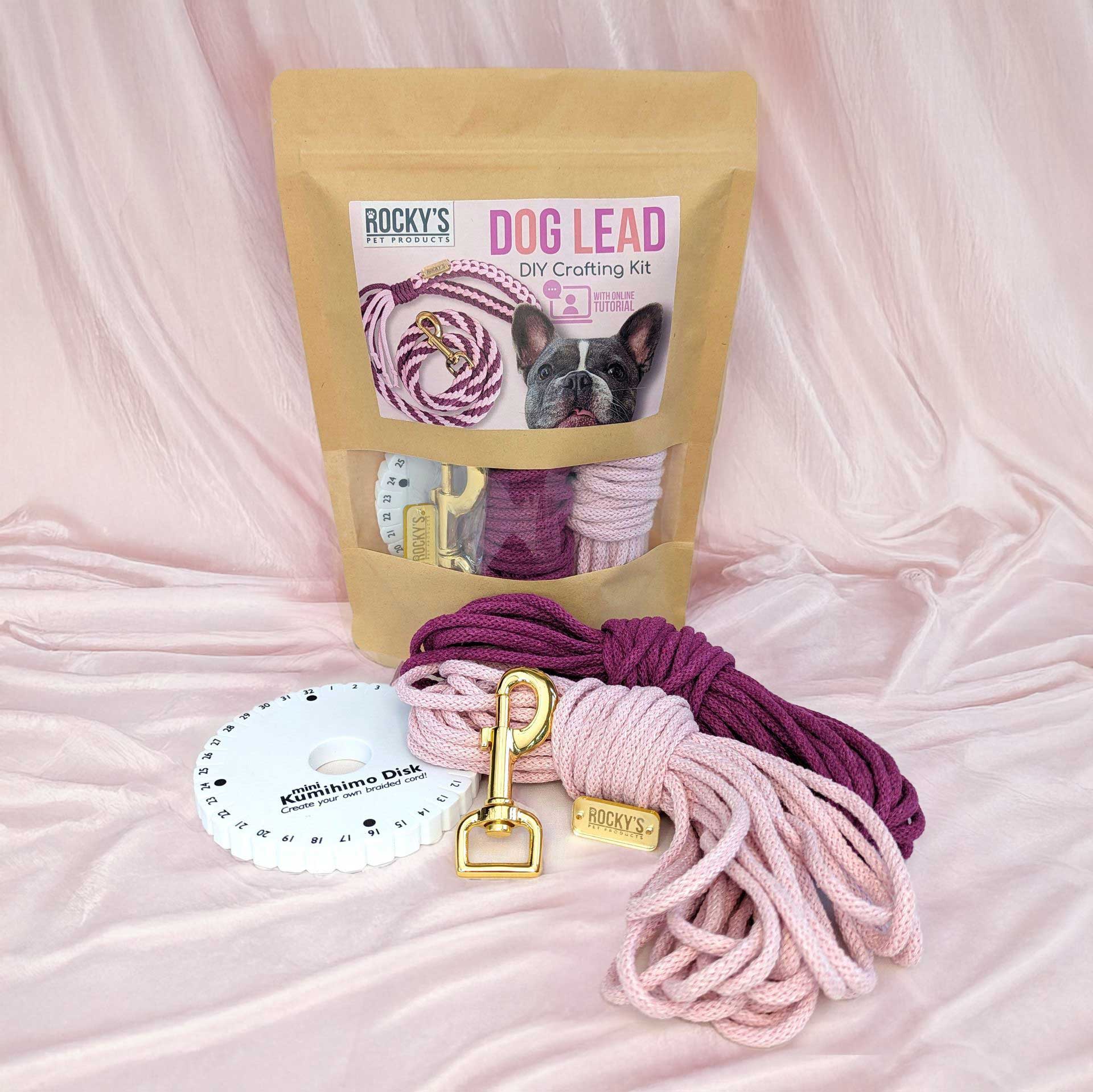 Make Your Own Dog Lead Craft Kit - PINK