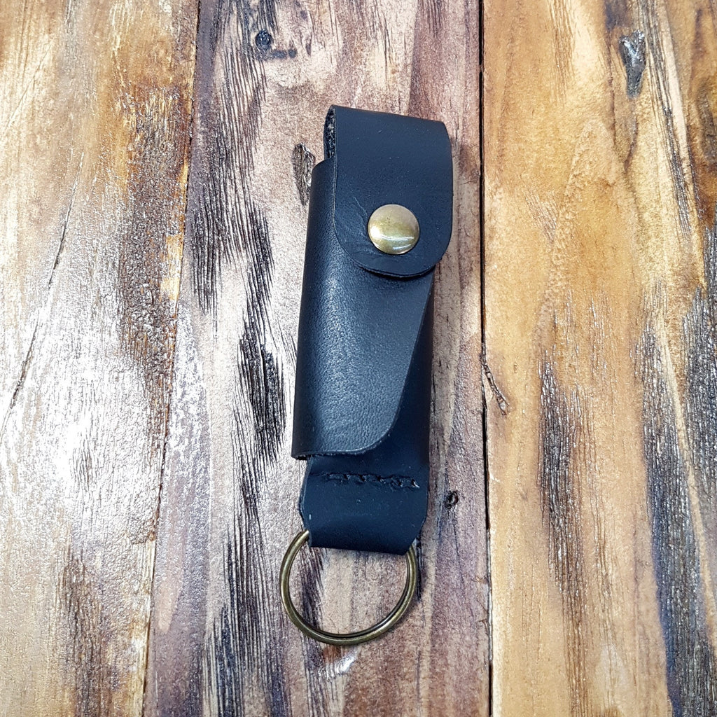 Leather Lighter Case Keyring, Made to Fit BIC, CLIPPER, Handmade Lighter Pouch, Personalised Lighter Sleeve, Button Closure,