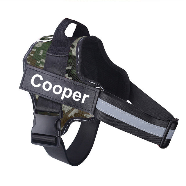 Personalised No-Pull Dog Harness with Reflective Strip