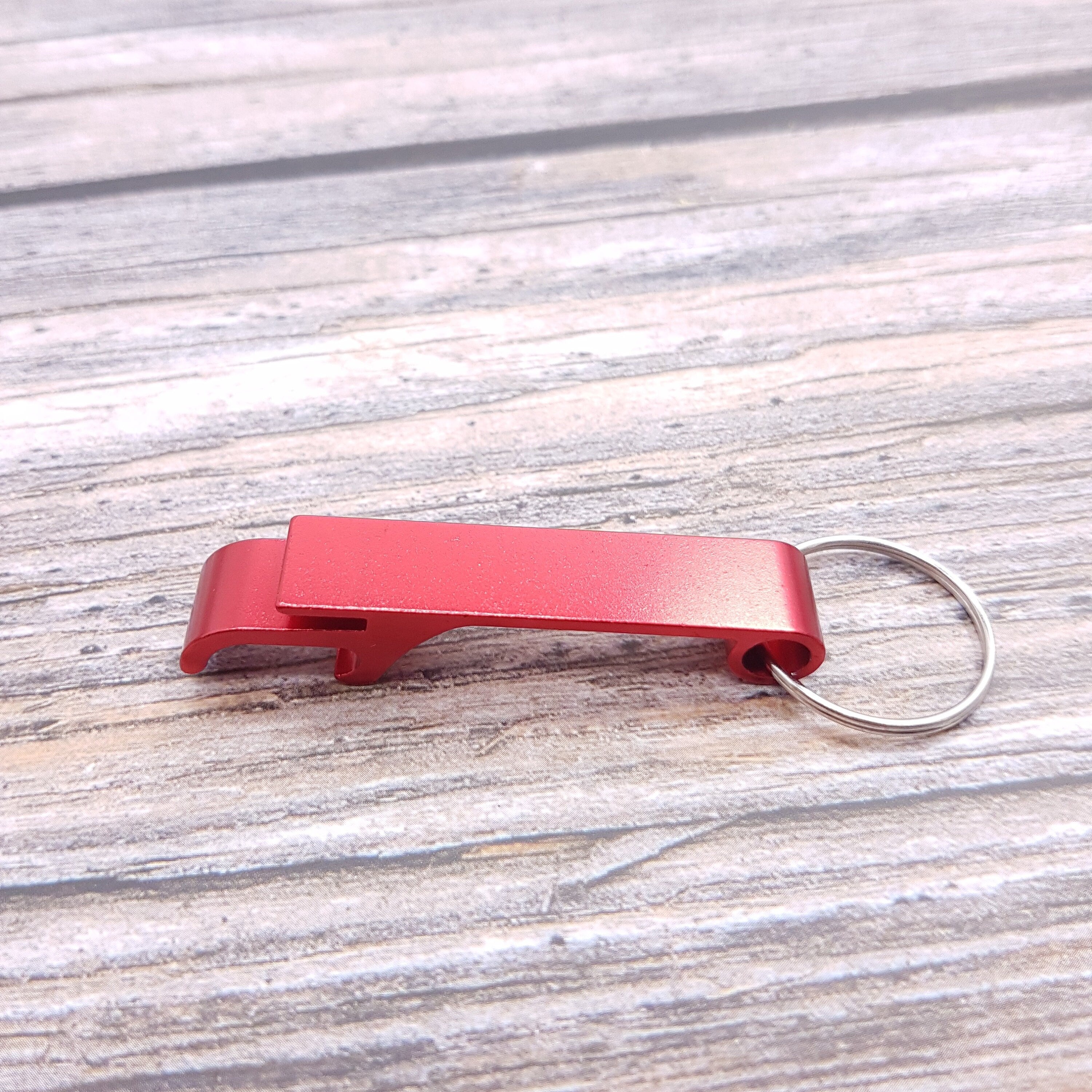 Personalized Aluminum Bottle Opener Keyring: Compact Can & Jar Opener
