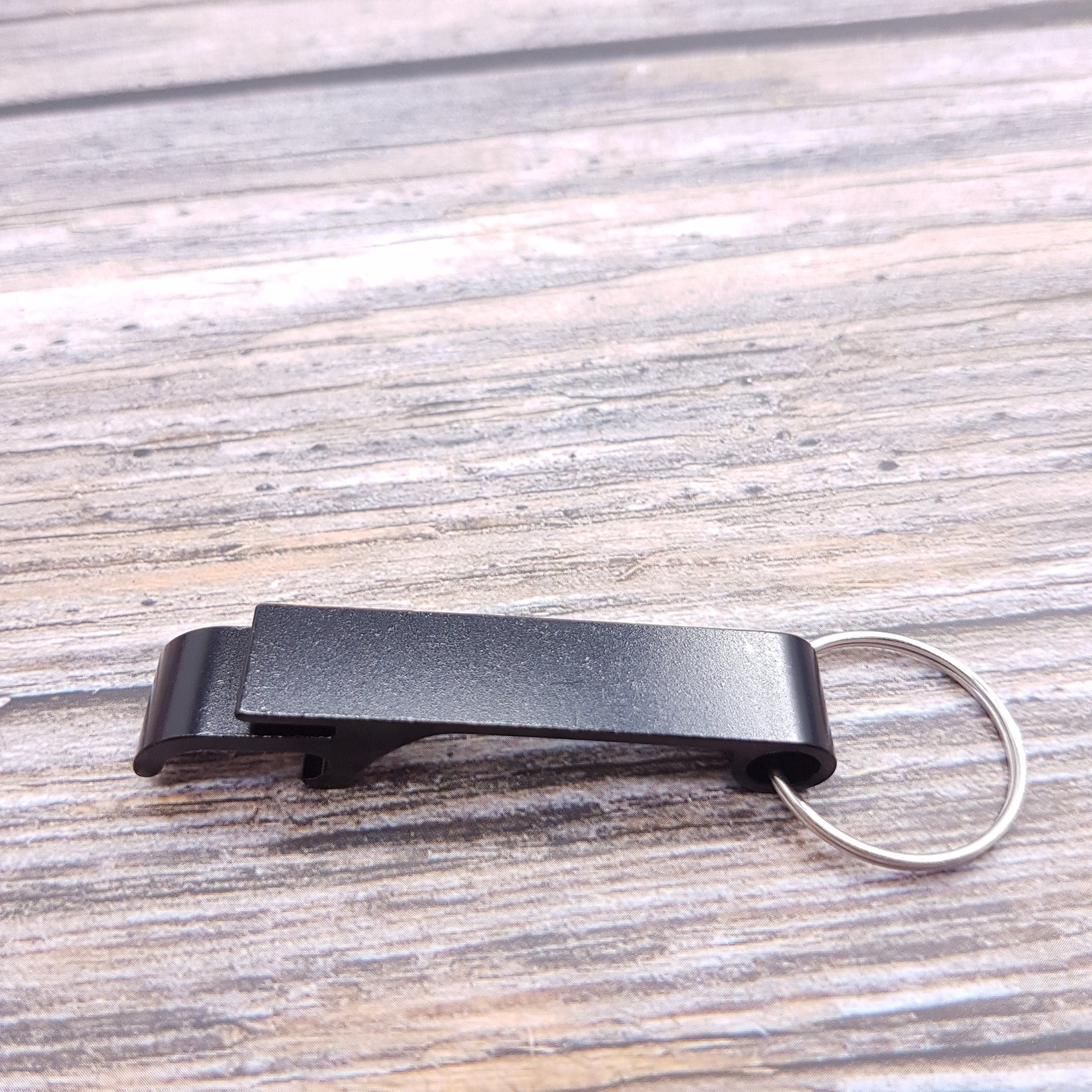 Personalized Aluminum Bottle Opener Keyring: Compact Can & Jar Opener