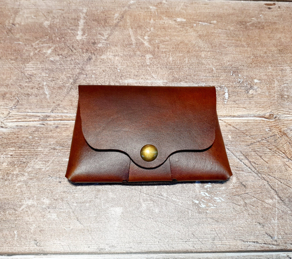 Leather Card Wallet, Handmade Leather Money Purse, Leather Cash Wallet, Magnetic Money Wallet, Stitchless Card Case Money Holder