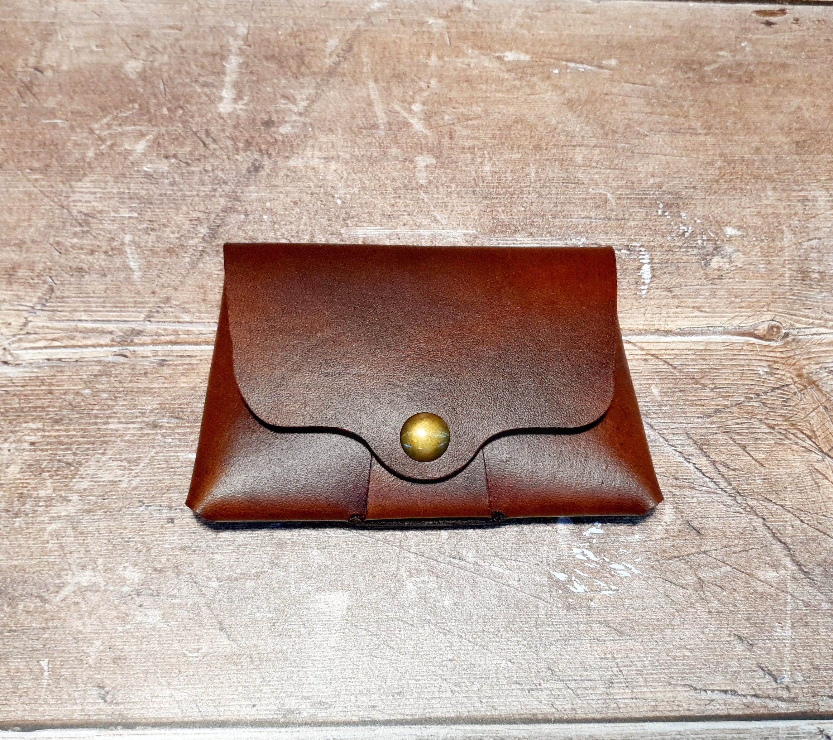 Leather Card Wallet, Handmade Leather Money Purse, Leather Cash Wallet, Magnetic Money Wallet, Stitchless Card Case Money Holder
