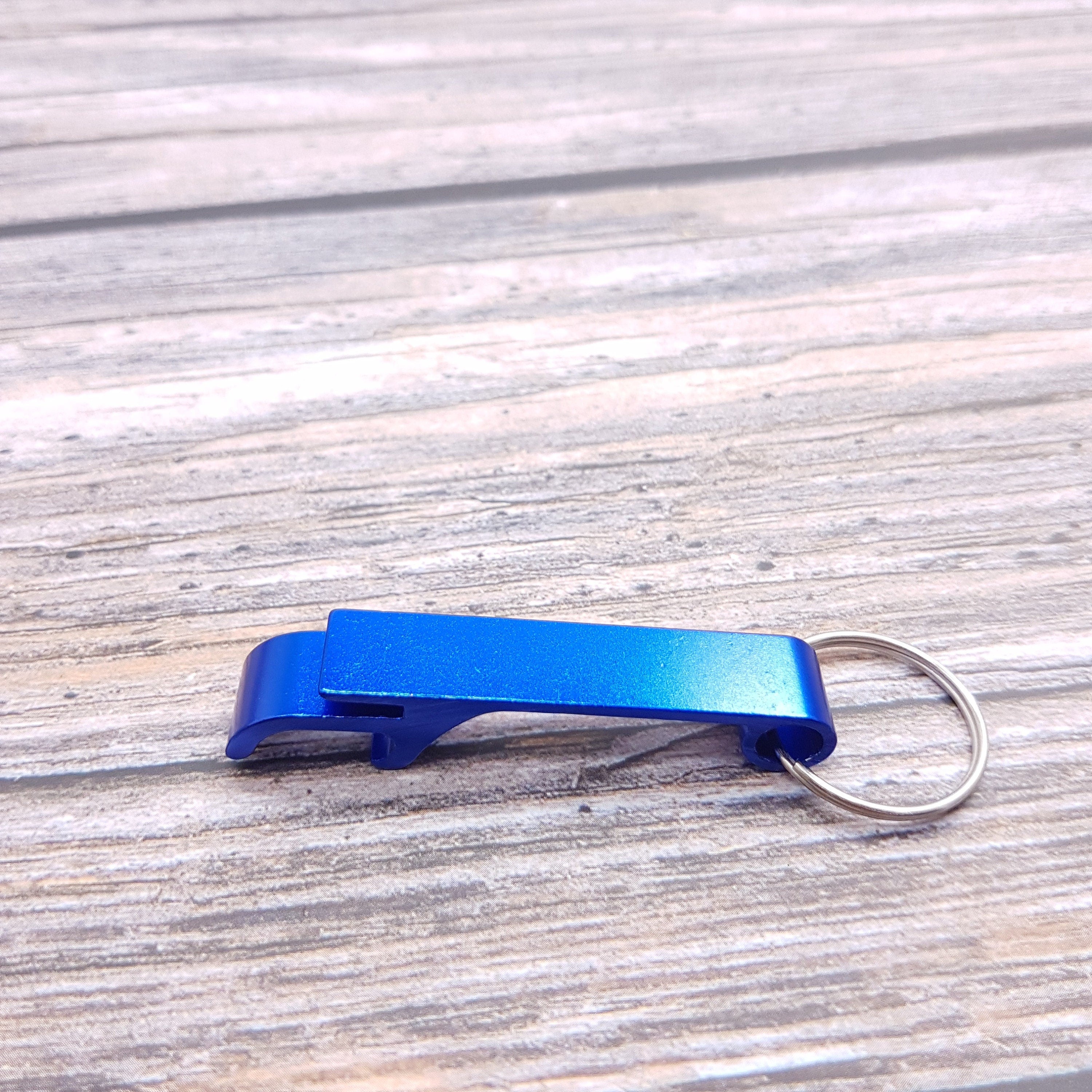 Personalized Aluminum Bottle Opener Keyring: Compact Can & Jar Opener