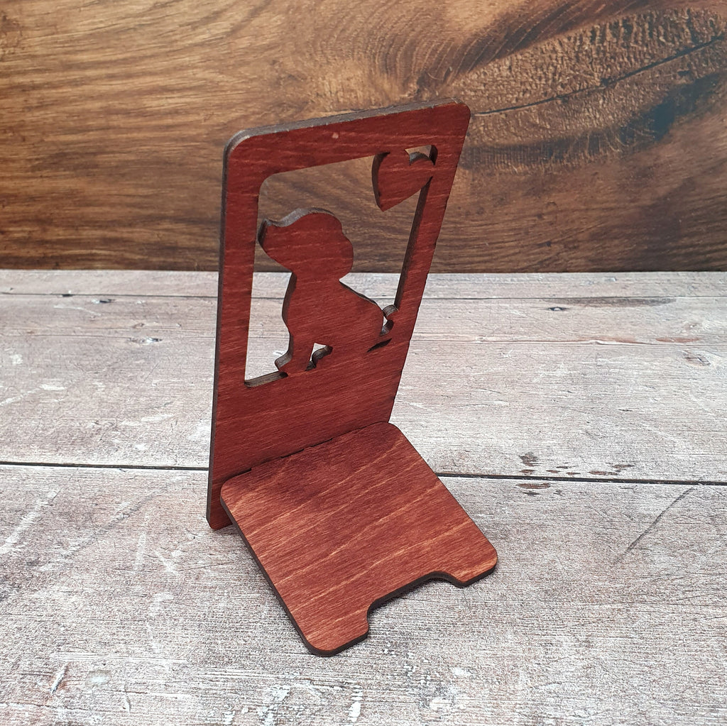 Personalised Wood Phone Stands, Phone holder Gift, Mobile Phone Stand, Collapsible Phone Stand, Birthday Gift, Fathers Day Gift