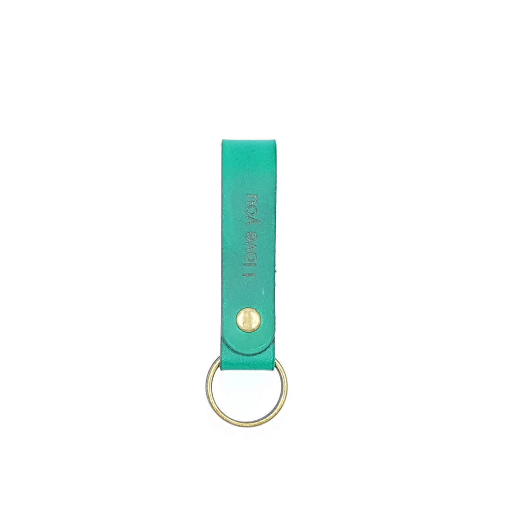 Leather Keychain, Handmade Real Leather Keyring, Personalised Leather Keychain, Custom Made Leather Keyring, Loop Keychain
