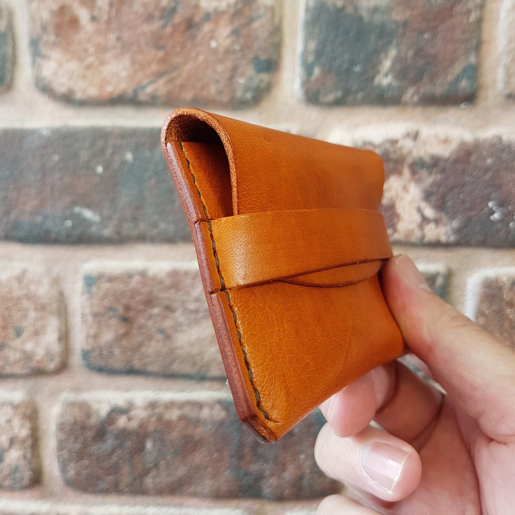 Leather Card Holder Wallet-Personalised Card Holder-Leather Credit Card Case-Envelope Style Card Wallet-Leather Business card Holder