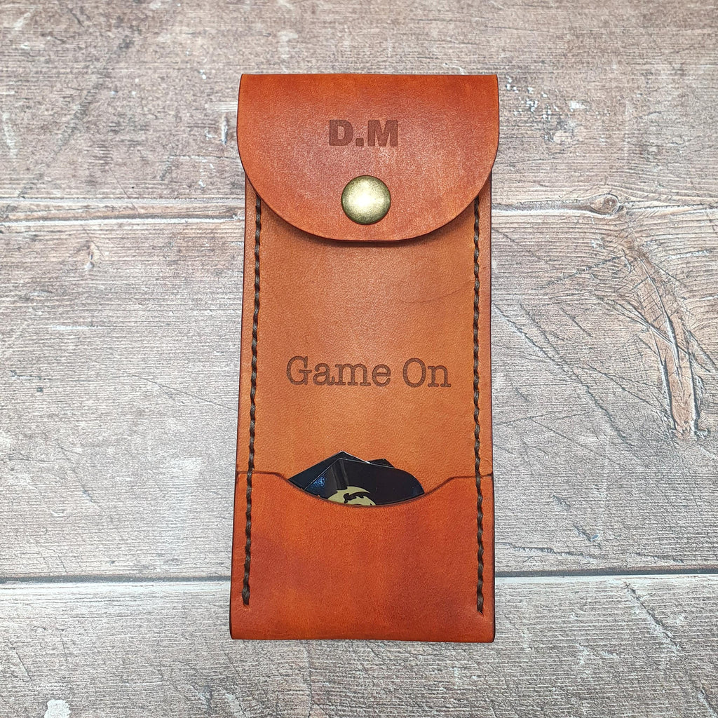 Leather Darts Case, Personalised Leather Darts Wallet, Handcrafted Dart Player Gift, Protective Darts Case, Darts Team Gift, Pub Darts Gift