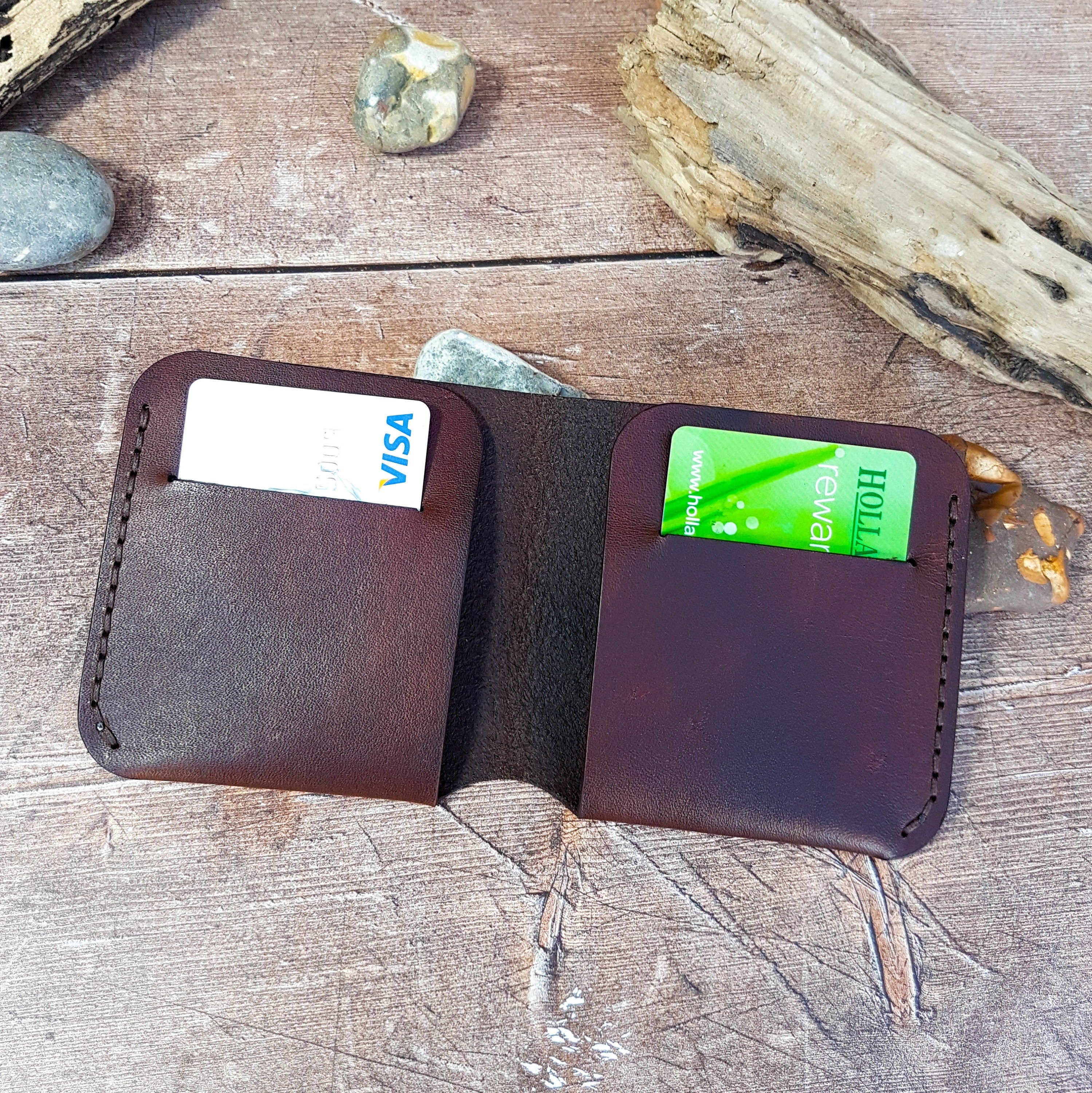 Leather Bi-fold Wallet, Simple Leather Wallet For Cards & Cash, Unisex Leather Wallet, Minimalist Leather Cash Wallet, Multi Currency Wallet