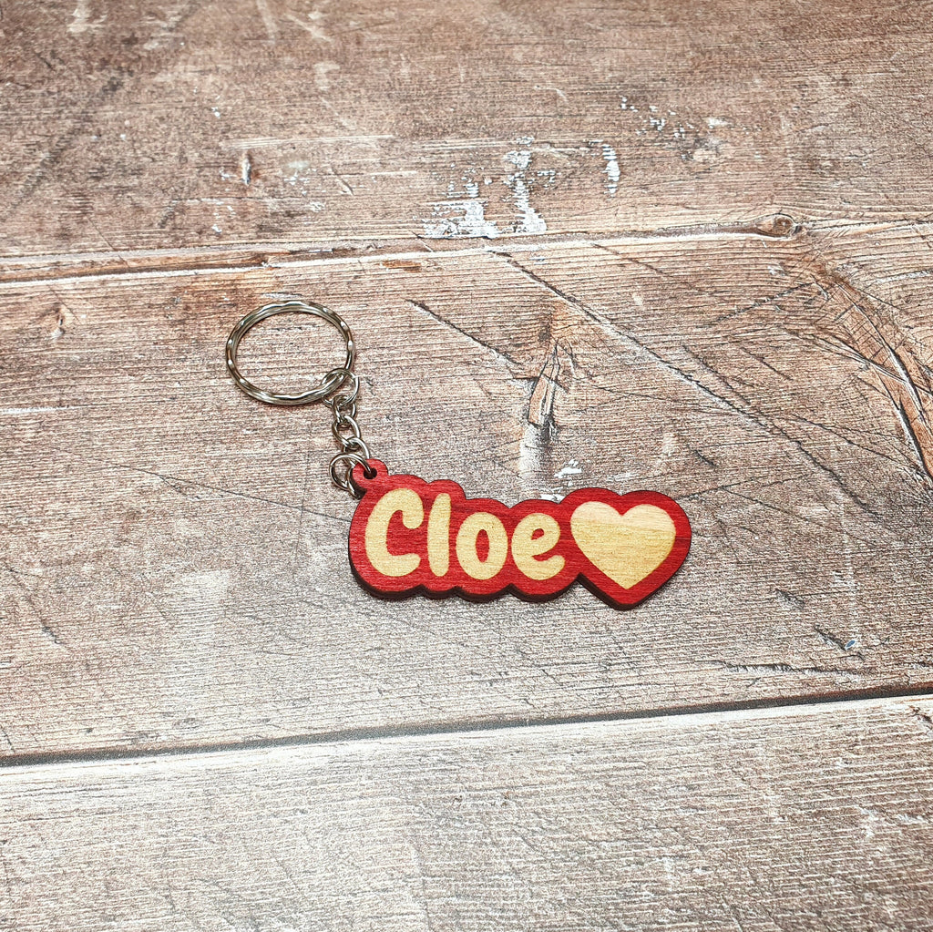Handmade Custom Engraved Name Keychain Dangles, Personalised Keyrings, Bag Charms, Keychain Name Tag, Name Keyring
