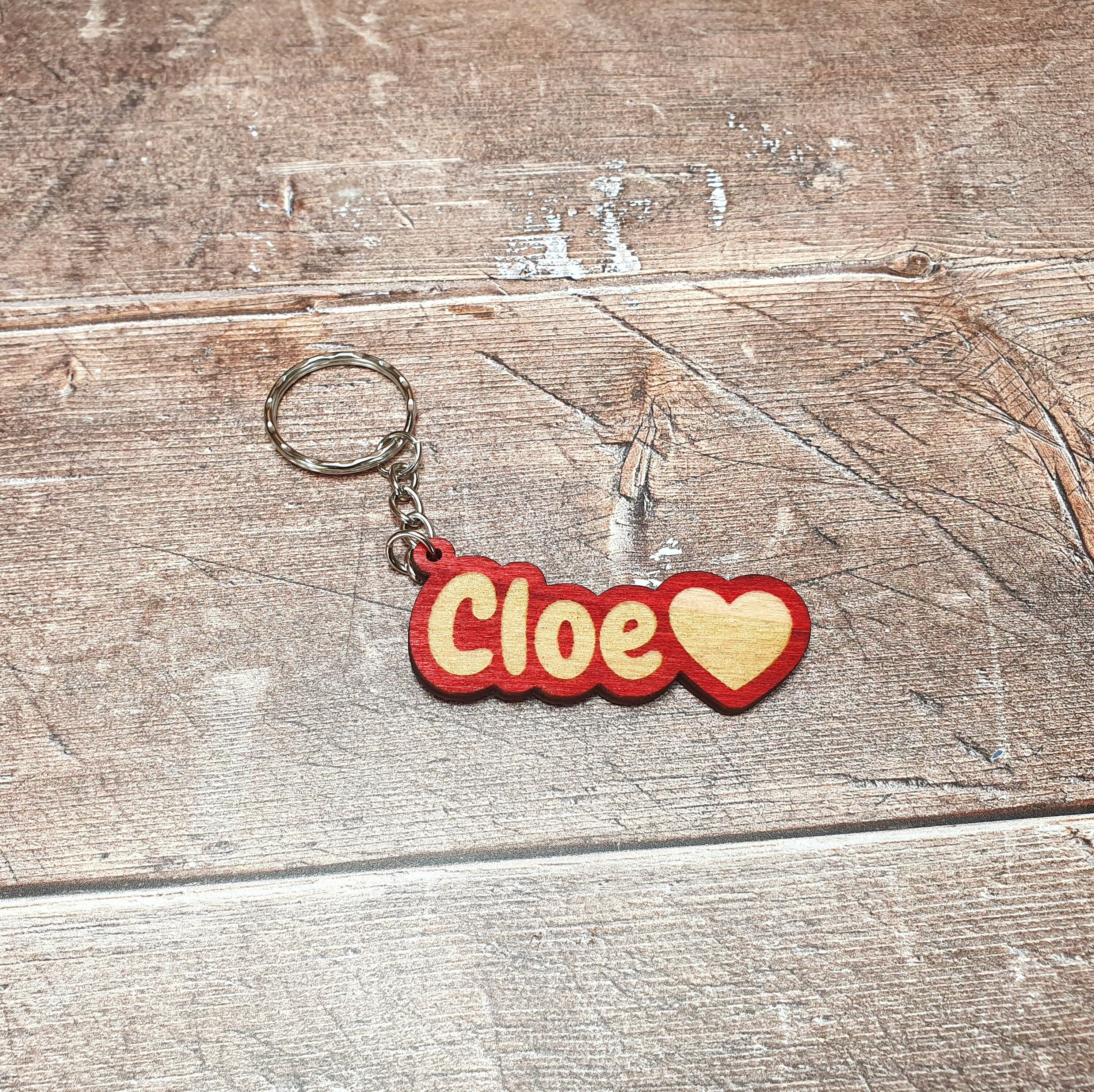 Handmade Custom Engraved Name Keychain Dangles, Personalised Keyrings, Bag Charms, Keychain Name Tag, Name Keyring