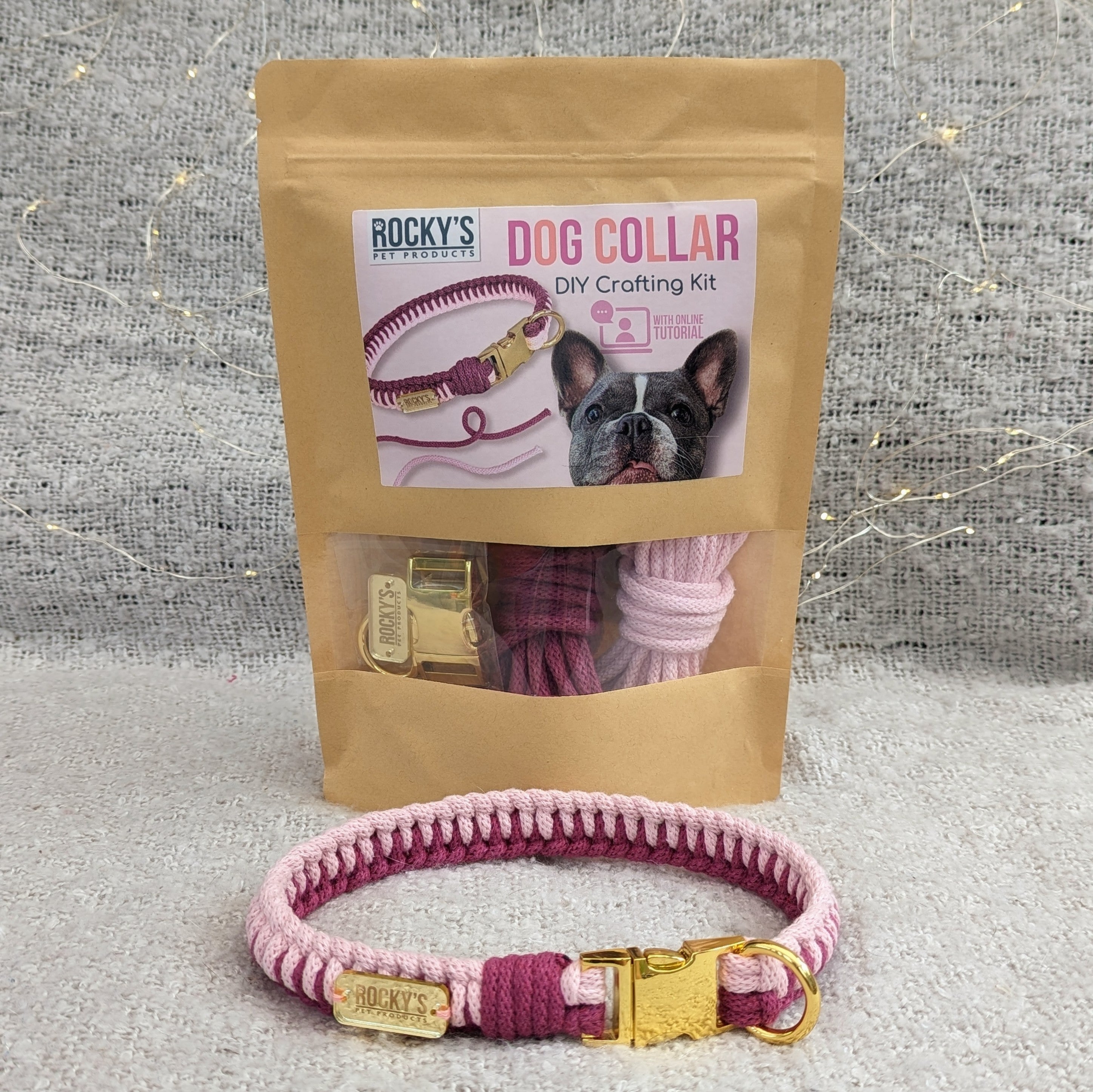 Make Your Own Dog Collar Craft Kit - PINK