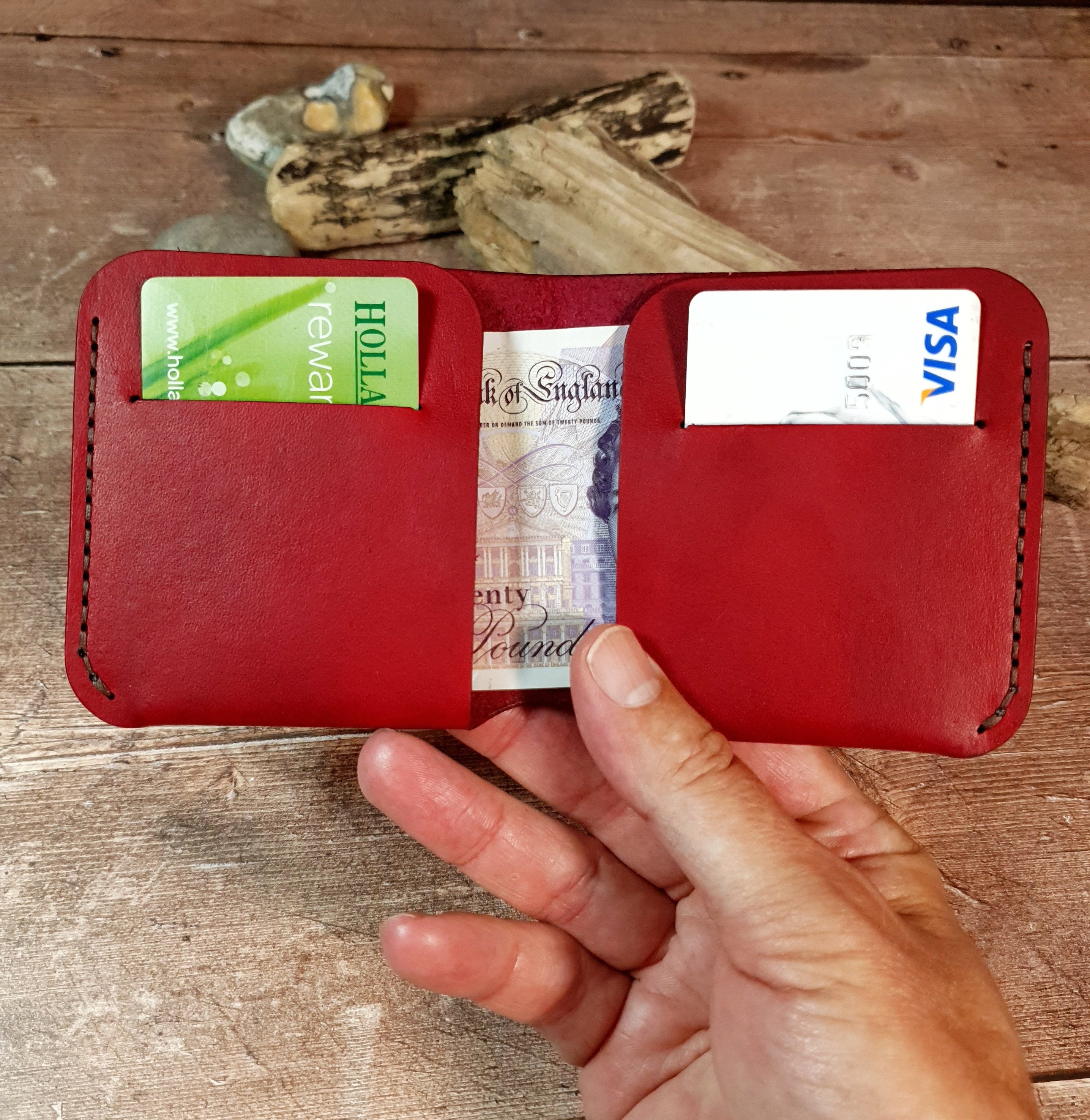 Leather Bi-fold Wallet, Simple Leather Wallet For Cards & Cash, Unisex Leather Wallet, Minimalist Leather Cash Wallet, Multi Currency Wallet