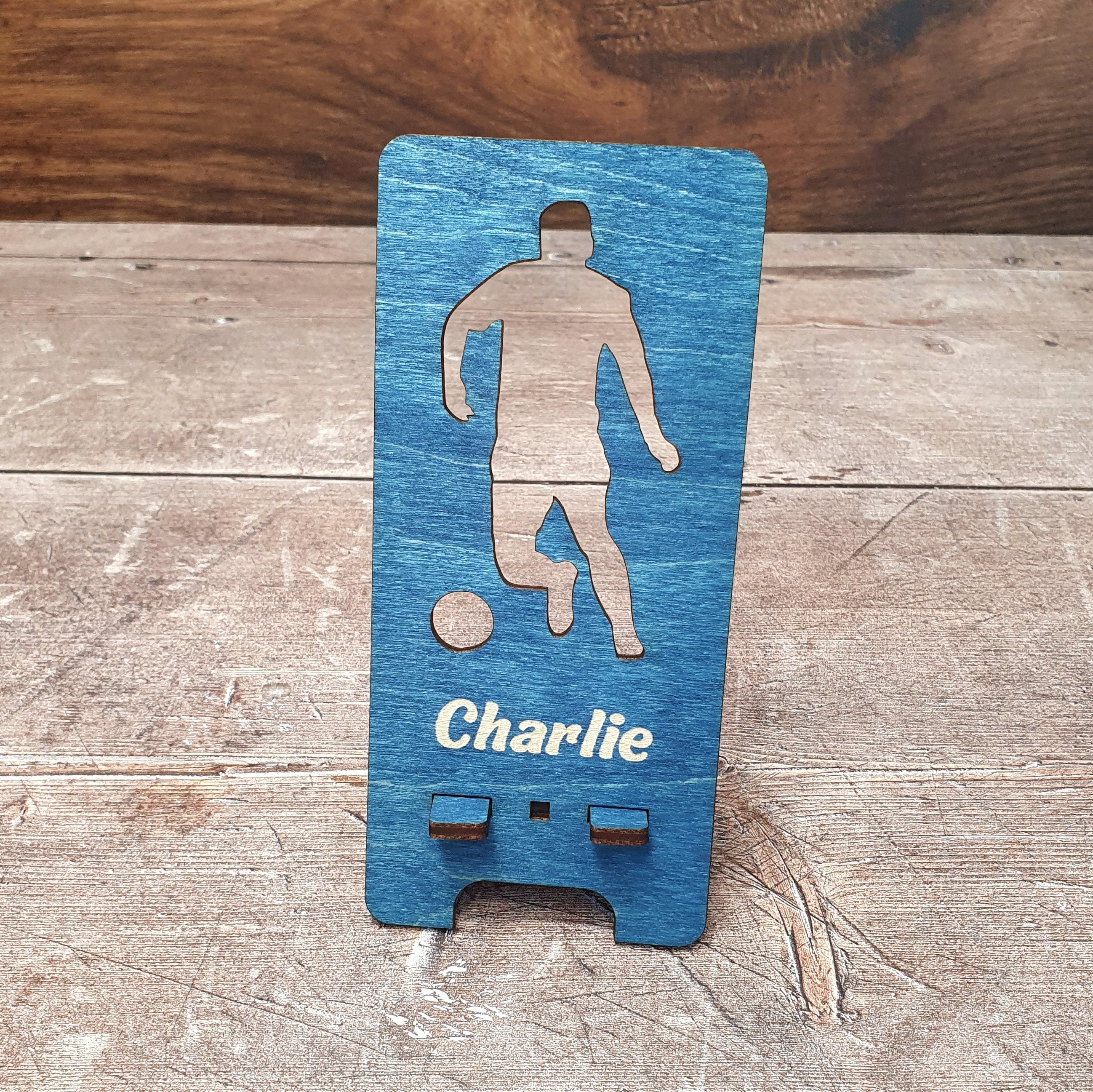 Personalised Wood Phone Stands, Phone holder Gift, Mobile Phone Stand, Collapsible Phone Stand, Birthday Gift, Fathers Day Gift