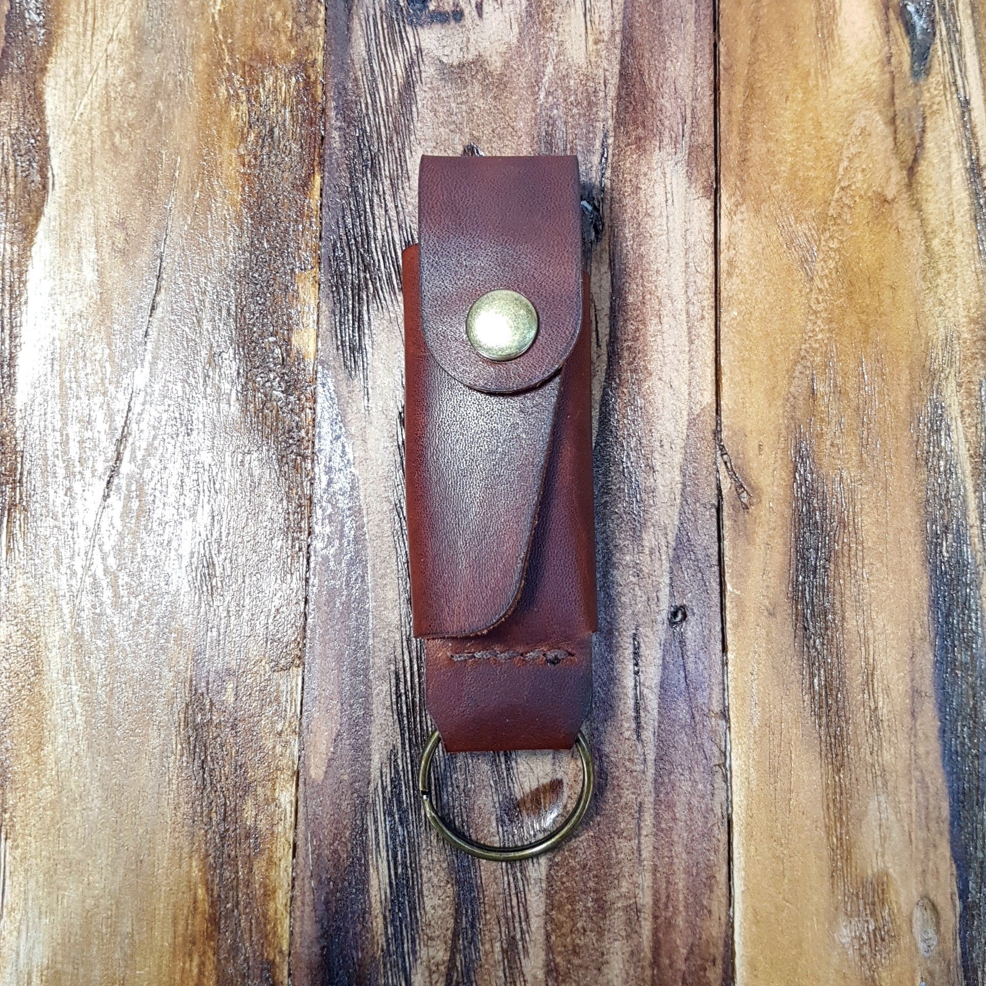 Leather Lighter Case Keyring, Made to Fit BIC, CLIPPER, Handmade Lighter Pouch, Personalised Lighter Sleeve, Button Closure,
