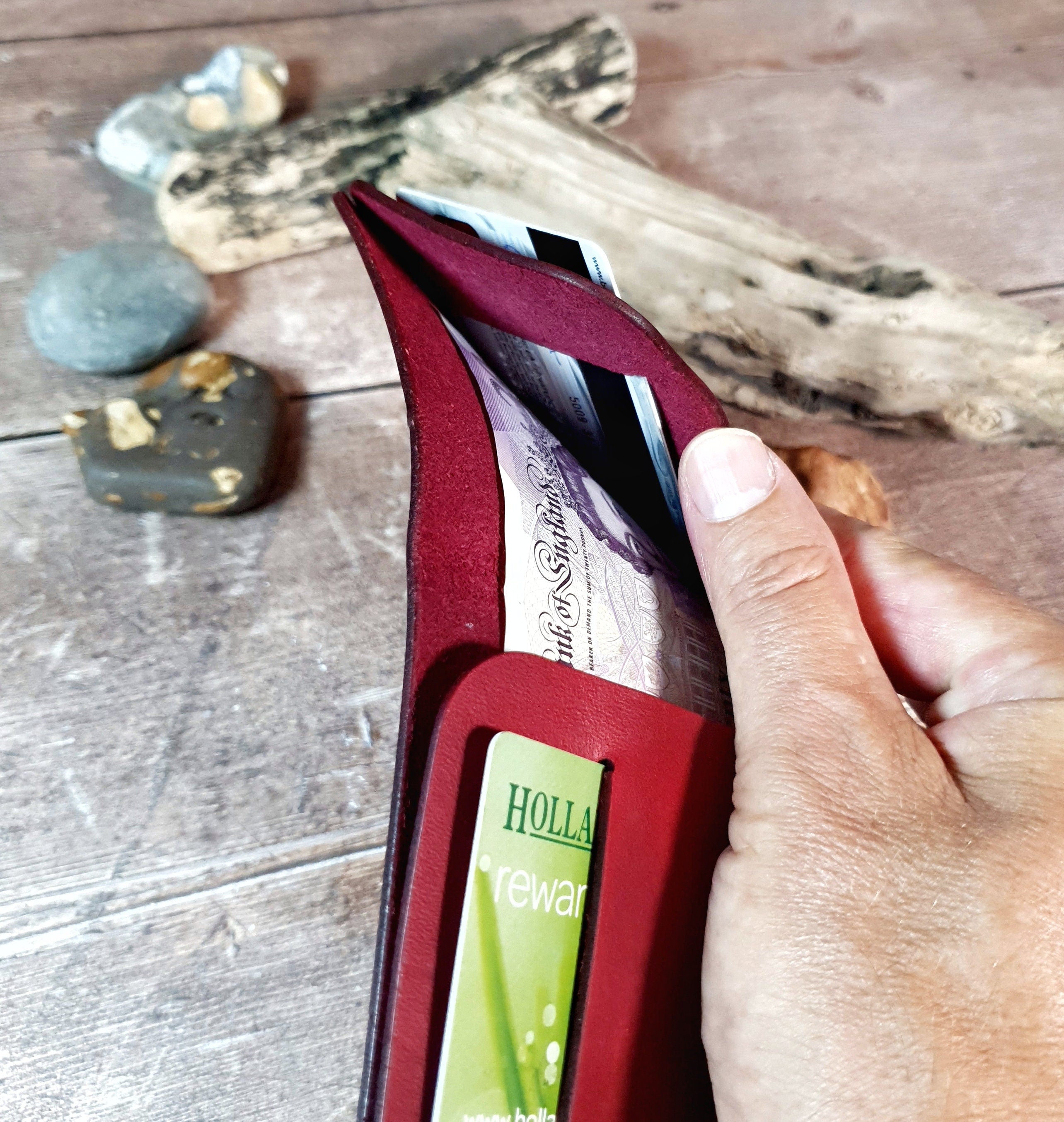 Leather Bi-fold Wallet, Simple Leather Wallet For Cards & Cash, Unisex Leather Wallet, Minimalist Leather Cash Wallet, Multi Currency Wallet