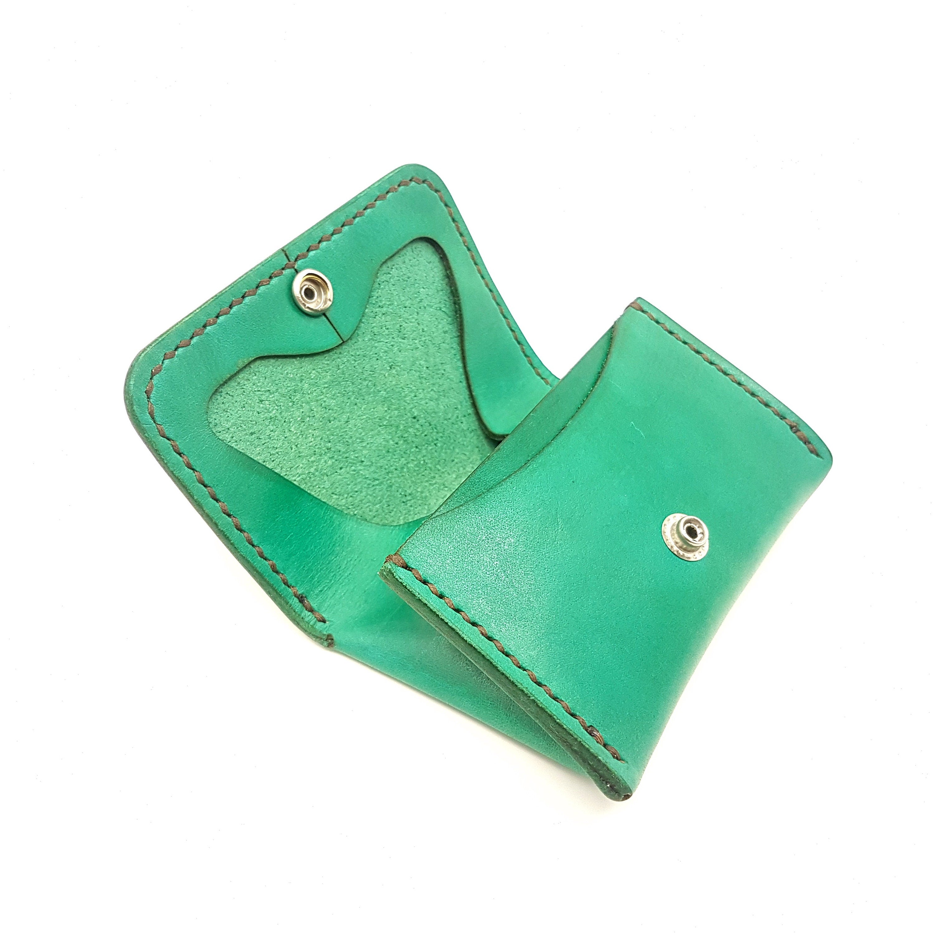 Leather Pouch Wallet, Leather Coin Purse, Unisex Coin Pouch, Leather Coin Purse Wallet With Card Holder, Coin and Card Wallet Case