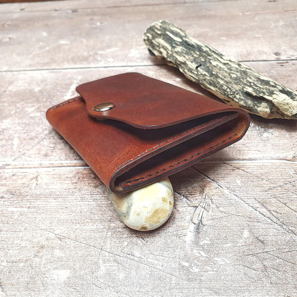 Handcrafted Leather Wallet, Card Wallet, Cash Wallet, Dual Pocket Button Closure Wallet, Personalised Wallet, Expanding Card Holder Case