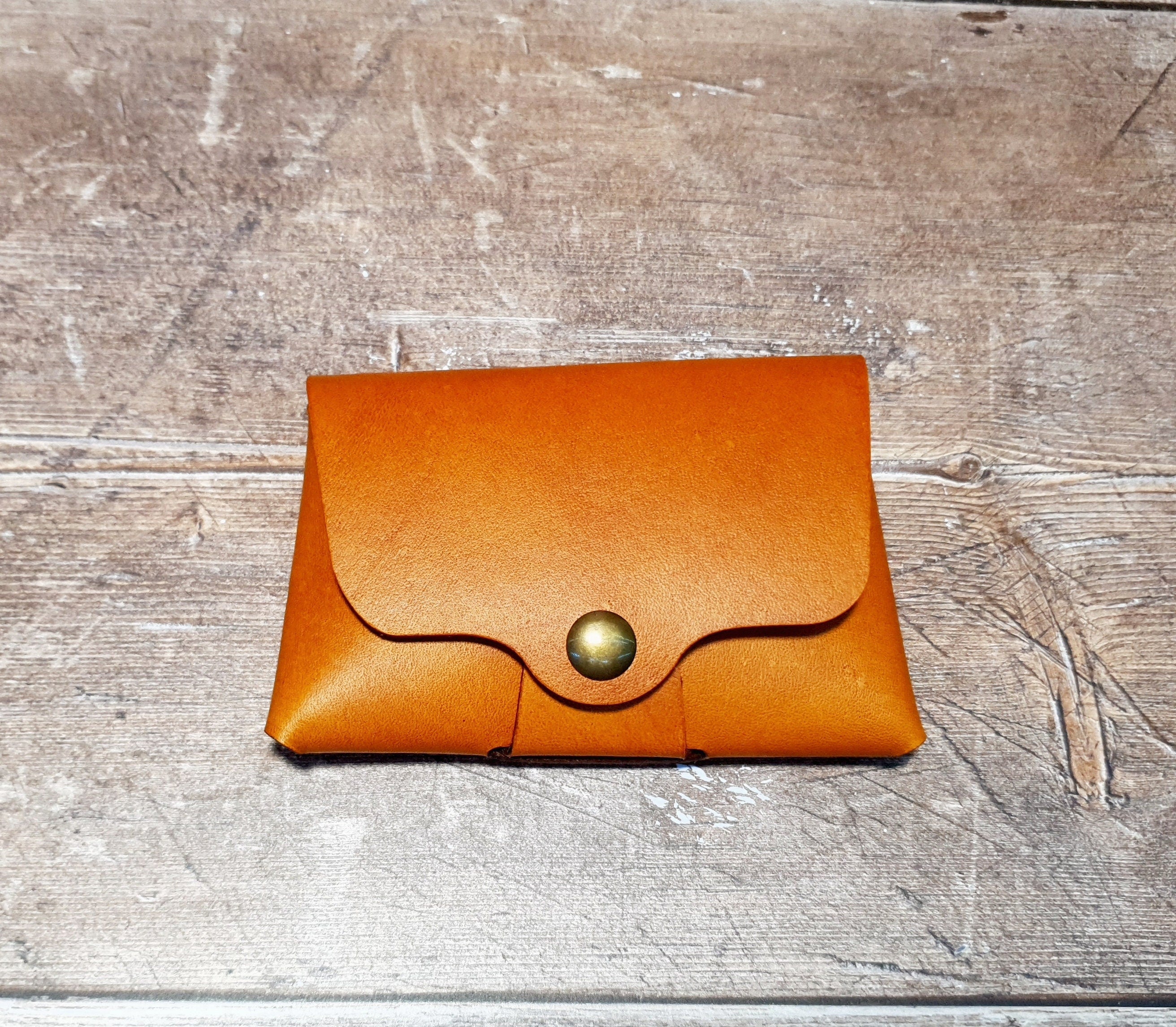 Leather Card Wallet, Handmade Leather Money Purse, Leather Cash Wallet, Magnetic Money Wallet, Stitchless Card Case Money Holder