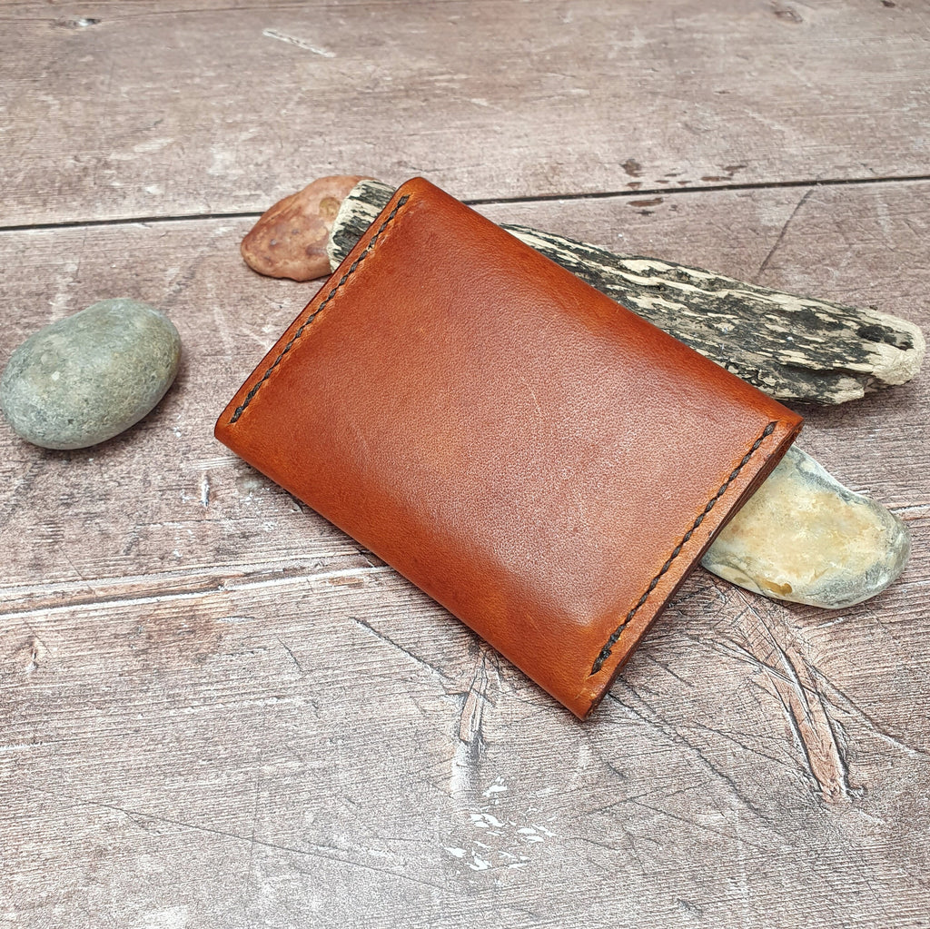 Handcrafted Leather Wallet, Card Wallet, Cash Wallet, Dual Pocket Button Closure Wallet, Personalised Wallet, Expanding Card Holder Case