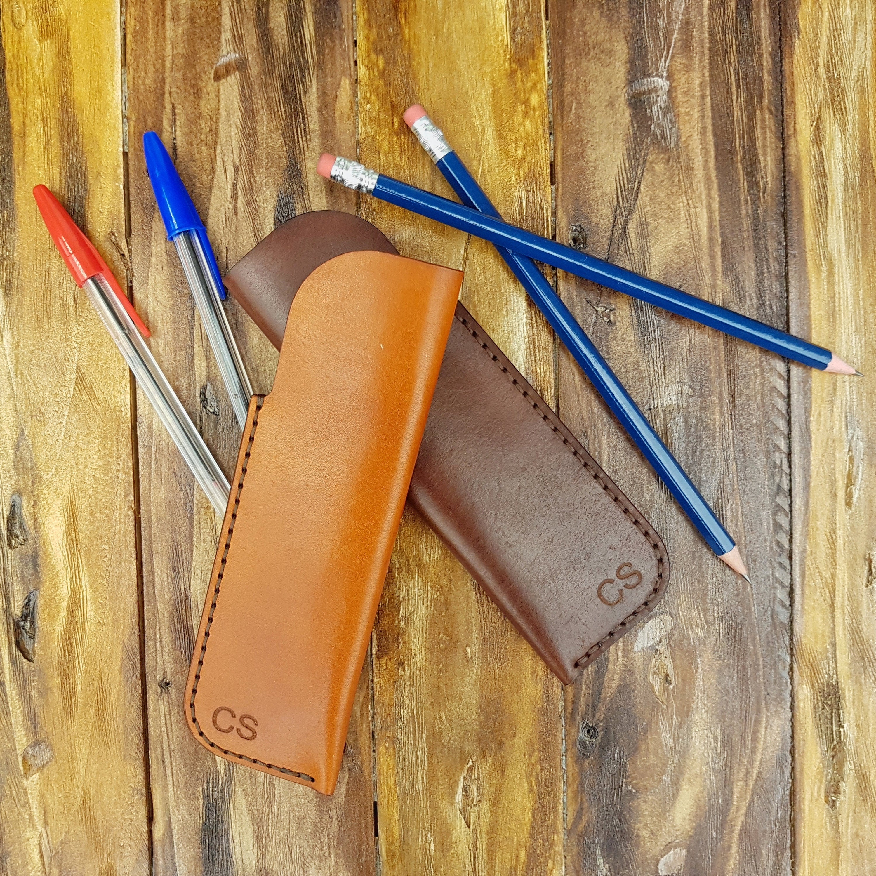 Digital Download Leather Pen Sleeve Pattern, Printable Leather Pen Sleeve, PDF Download Pen Case Pattern, Leathercraft Pen Case Pattern