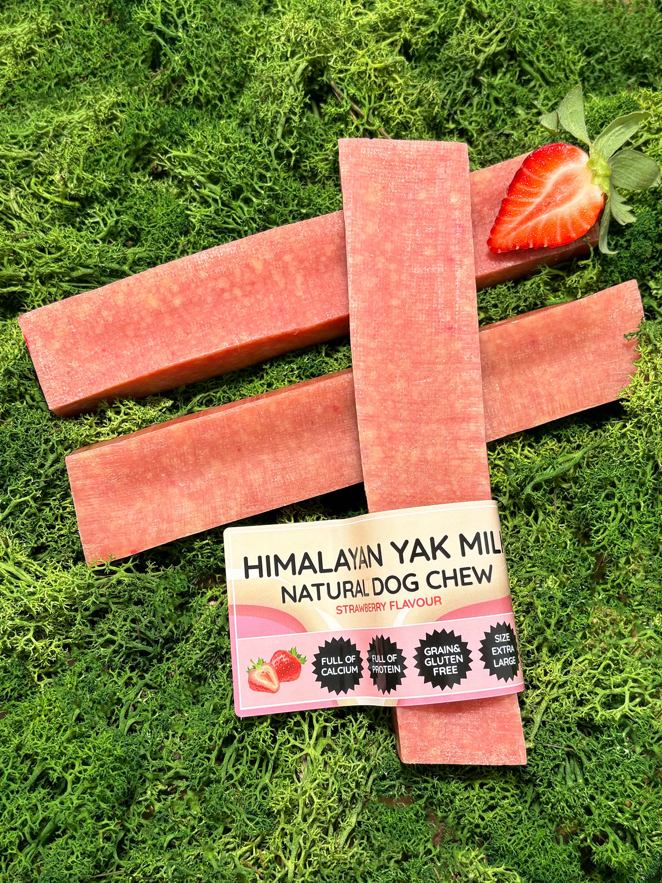 Strawberry Yak Dog Chew