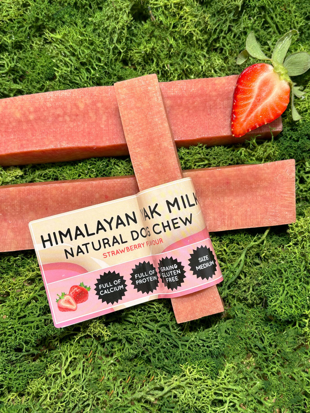 Strawberry Yak Dog Chew