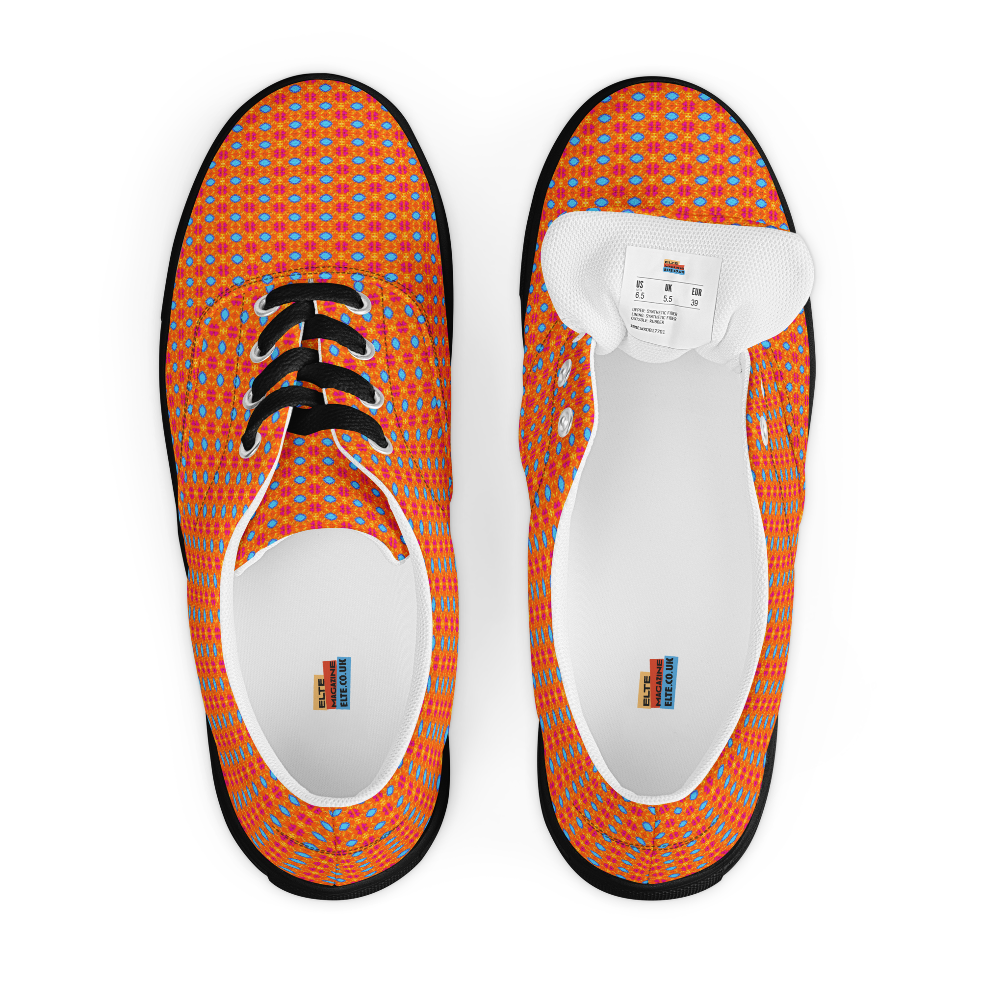 Te Amo Men’s lace-up canvas shoes