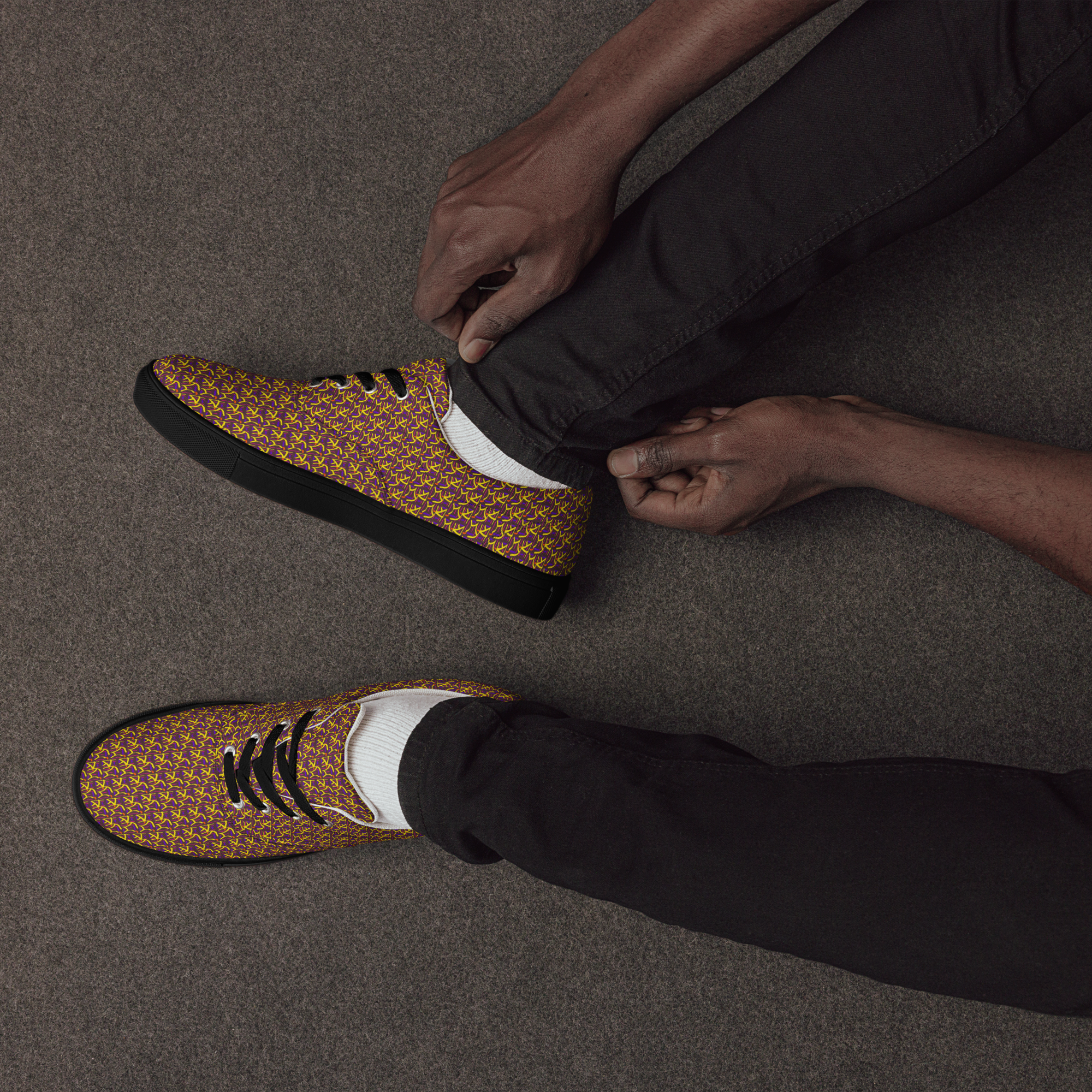 Direct Men’s lace-up canvas shoes