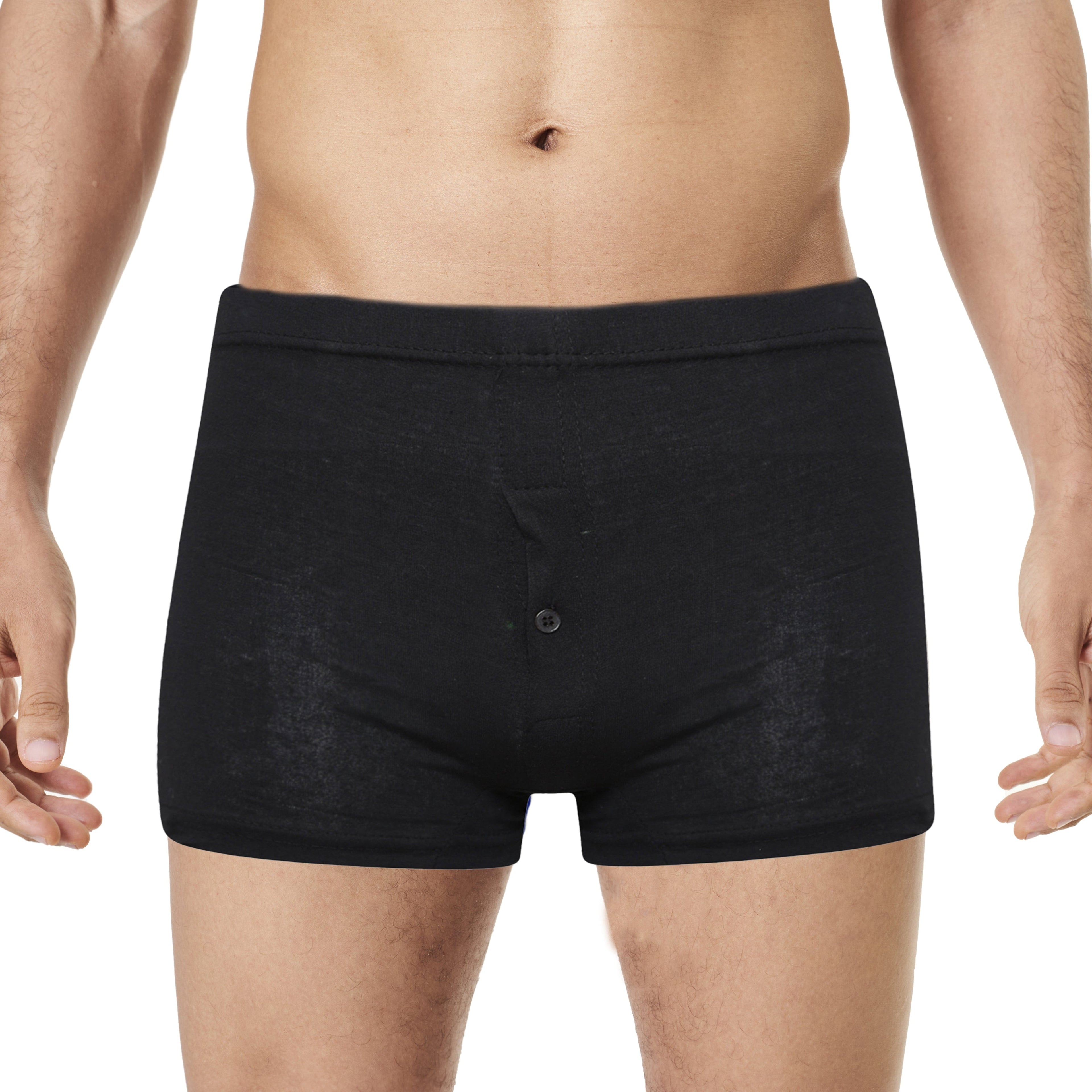 Pack Of 6 Mens Jersey Boxer Shorts Cotton Rich Classic Fit Breathable Button Fly Design Men Boxers Underwear by Sock Stack