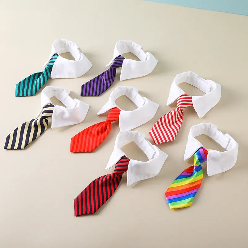 british style polyester stripe pet accessories